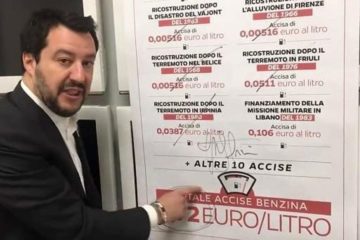 Le accise sui carburanti, la promessa elettorale mai mantenuta da Matteo Salvini